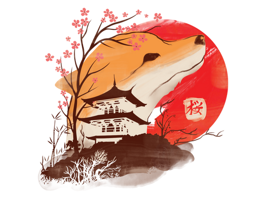 Sakura: Fox - T-shirt